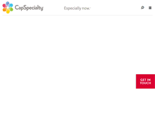 Tablet Screenshot of capspecialty.com